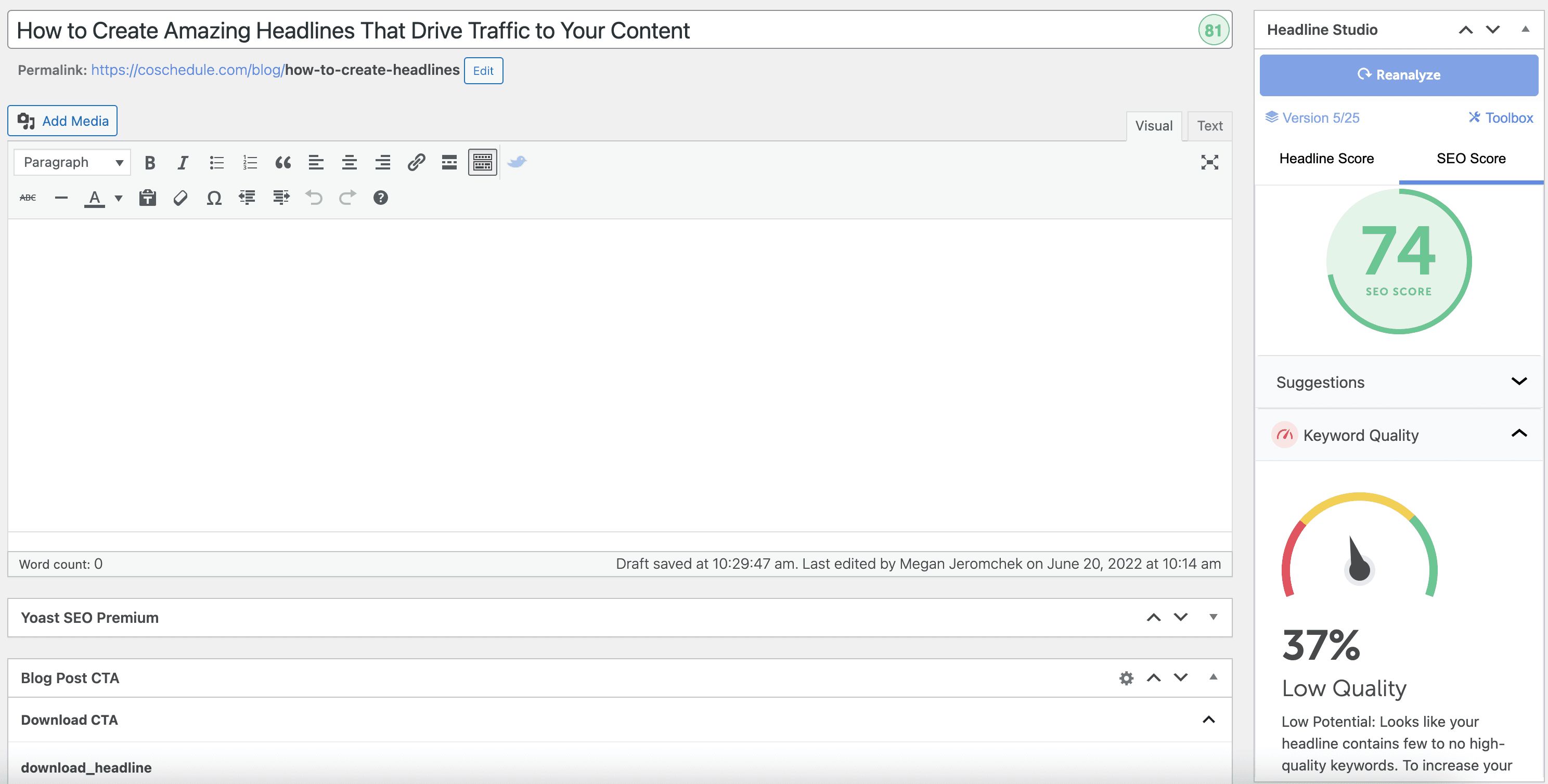 SEO Score